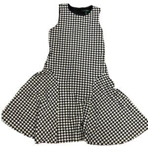 RALPH LAUREN HOUNDSTOOTH SKATER DRESS S‎
